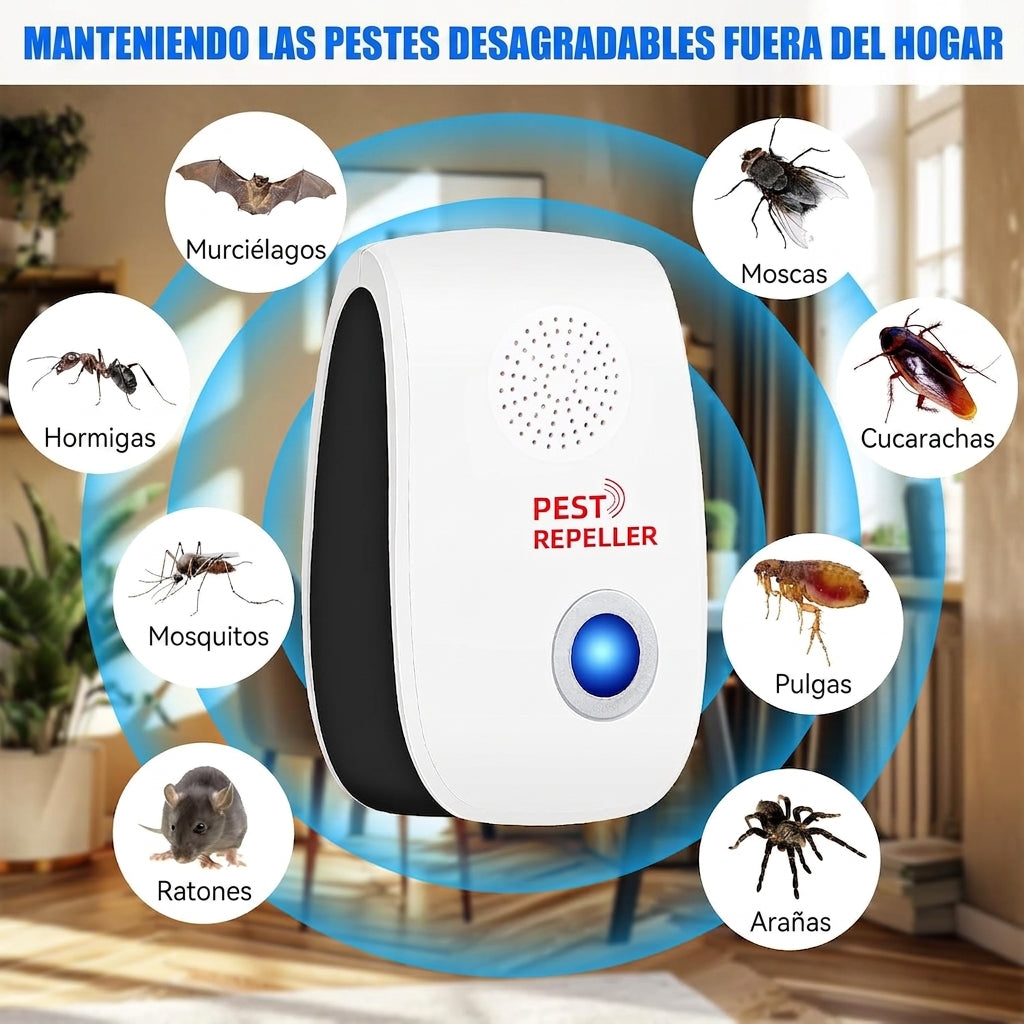Repelente Ultrasonico De Plagas y Ratones