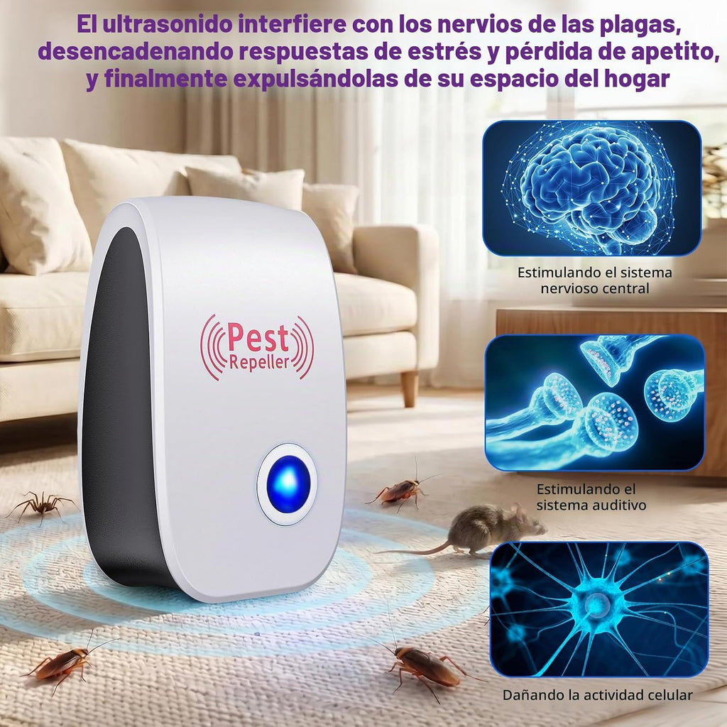 Repelente Ultrasonico De Plagas y Ratones